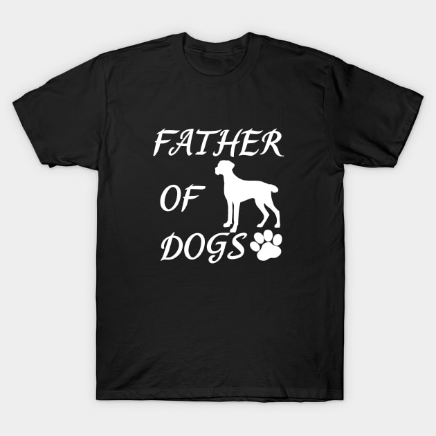 Father of Dogs - Brittany Dog Spaniel T-Shirt by JollyMarten